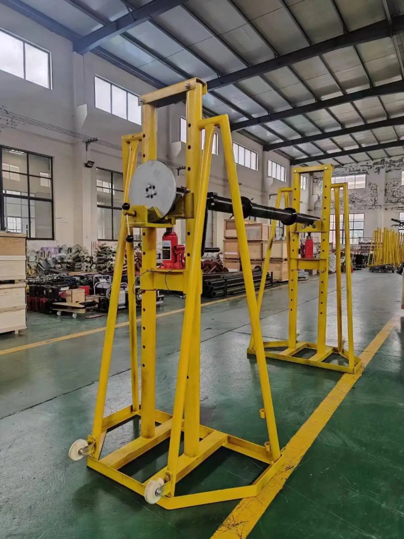 Power cable laying frame