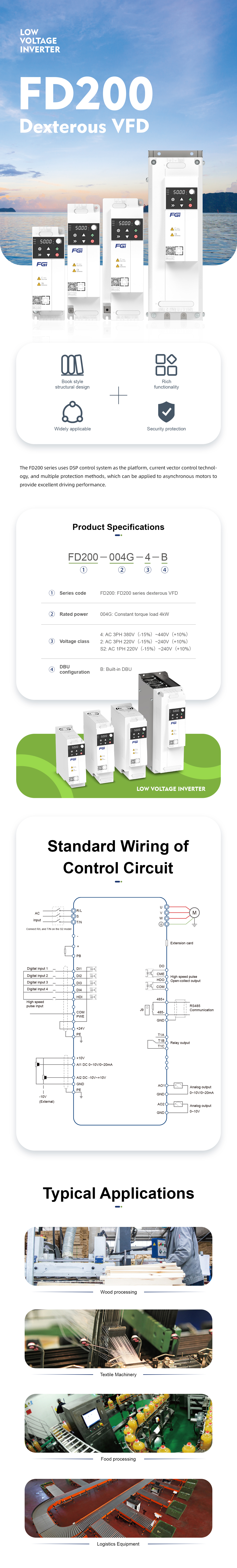 FD200 Series Low Voltage Inverter