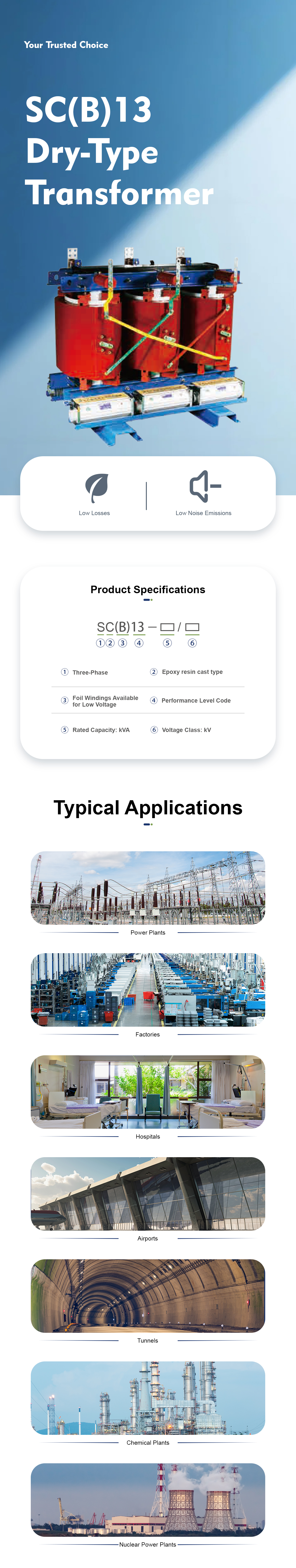 SC(B)13 type dry-type transformer